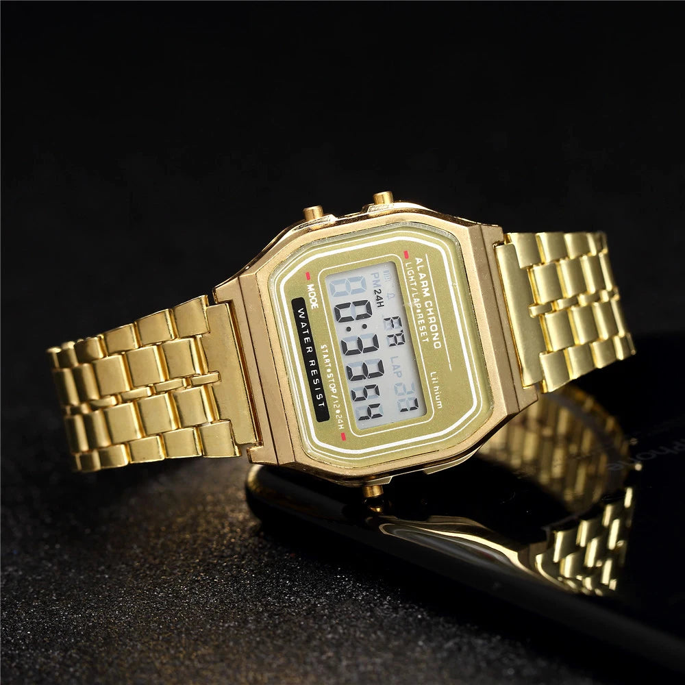 2023 New Digital LED Watch For Men Multifunction Alarm Electronic Clock Waterproof Simple Men Women Stopwatch LED Watches Clocks