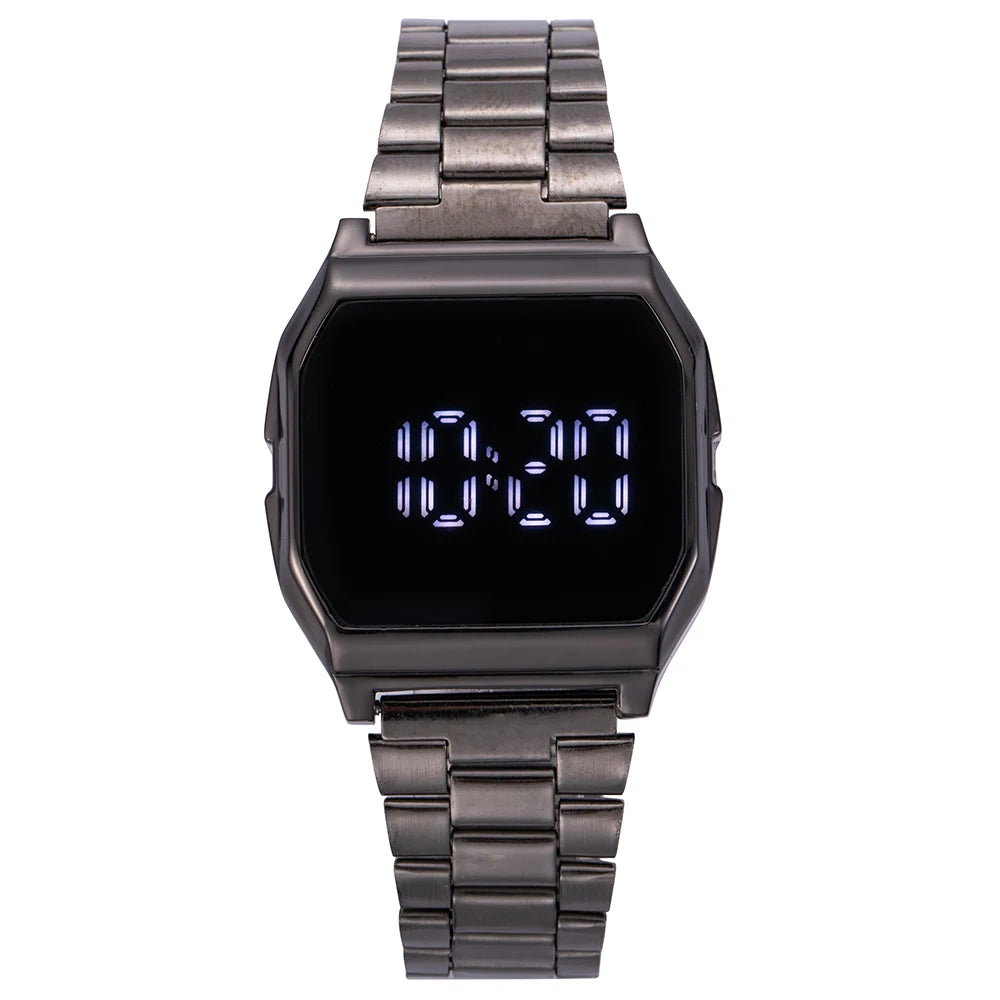 Digital Watch For Women Luxury Gold Silver Fashion Steel LED Number Wristwatch Electronic Men Sports Clock Gifts Reloj Mujer