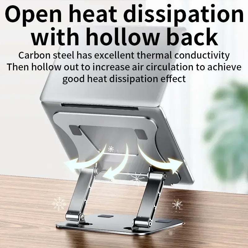 Laptop Stand Adjustable Aluminum Alloy laptop Tablet up to 17 "Laptop Portable Folding stand Cooling stand support