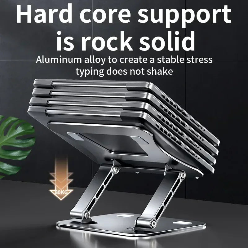 Laptop Stand Adjustable Aluminum Alloy laptop Tablet up to 17 "Laptop Portable Folding stand Cooling stand support