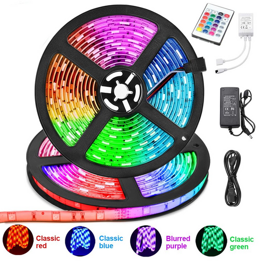 Remote-controlled LED strip light